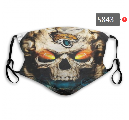 2020 NFL Jacksonville Jaguars #1 Dust mask with filter->nfl dust mask->Sports Accessory